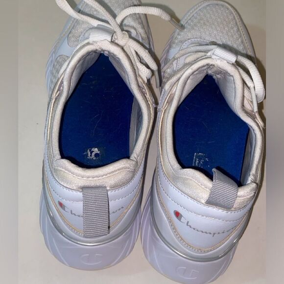 Champion Women's White and Silver Sneakers Size 7.5w - Picture 7 of 12